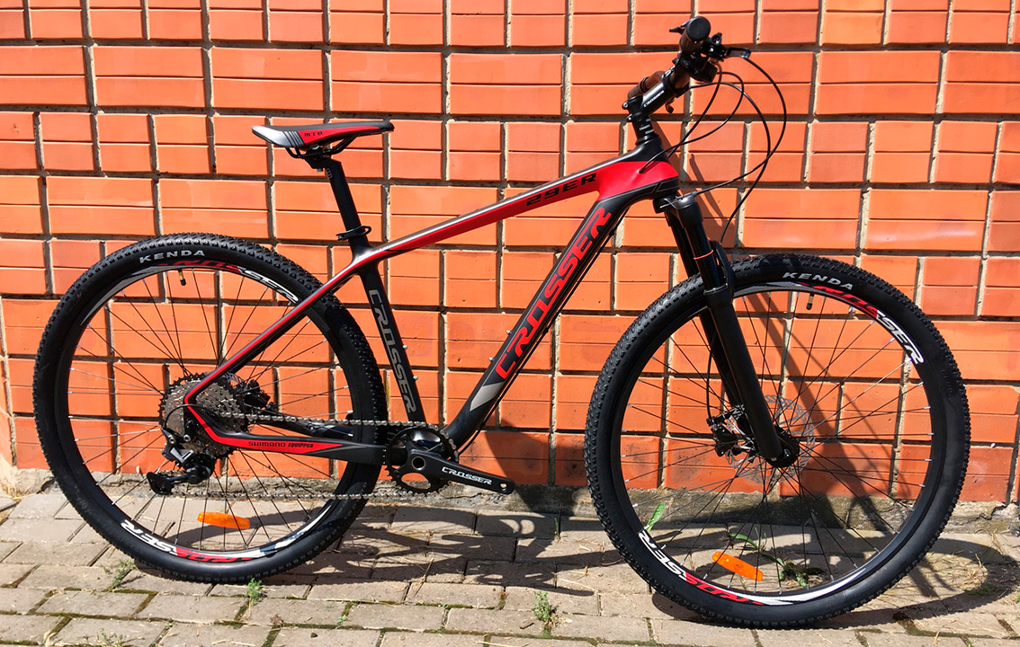 Фотографія Велосипед Crosser Genesis 29" 2021, розмір М, Чорно-червоний 
